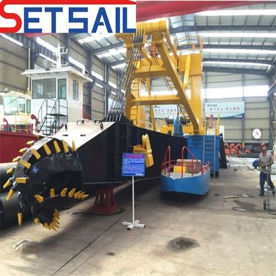 24 ιντσών κόπτης αναρρόφηση ποταμό Sand Dredger με αμερικανική υδροκυκλώνα αντλία και κινητήρα ντίζελ