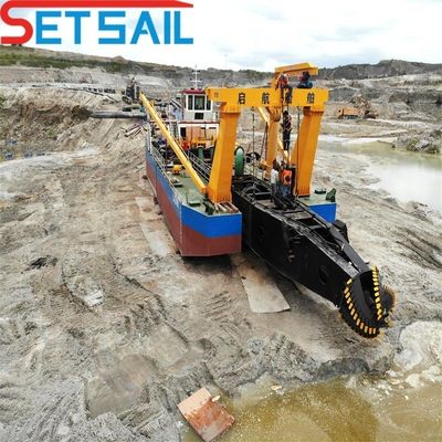 Fada Gerbox 8 ιντσών κόπτης Suction Dredger με 1,5 μέτρα ύψος και υδραυλικό κινητήρα ντίζελ