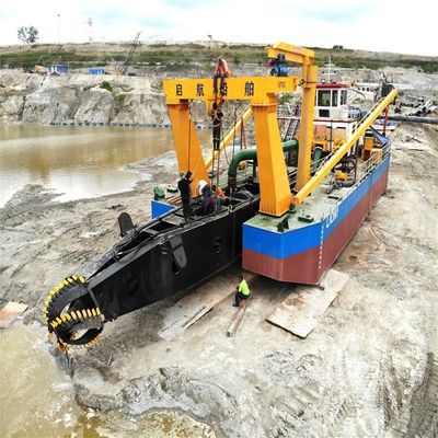 160m3-5000m3 χωρητικότητα Δασελοκινητήρα κόπτης απορρόφησης απορρόφησης για την άμμο ποταμού και τη λάσπη λίμνης