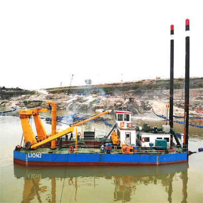 160m3-5000m3 χωρητικότητα Δασελοκινητήρα κόπτης απορρόφησης απορρόφησης για την άμμο ποταμού και τη λάσπη λίμνης