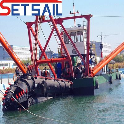 QHCST-61 Υδραυλικός έλεγχος Ντίζελ Enigne Cutter Suction Dredger για την αποβάθρα