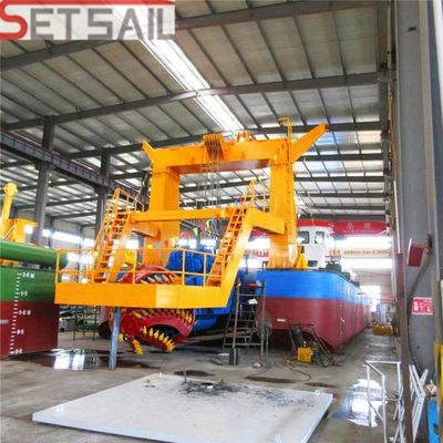 GPS Cummins Diesel Engine Cutter Suction Mud Dredger με μέγεθος αντλίας Wn200-Wn1000
