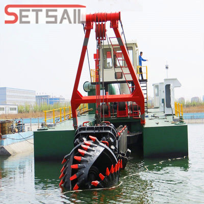 GPS Cummins Diesel Engine Cutter Suction Mud Dredger με μέγεθος αντλίας Wn200-Wn1000