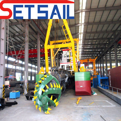 Fada Gearbox Ηλεκτρική ισχύς κινητήρα Υδραυλικός κόπτης Suction Dredger με υποβρύχια αντλία