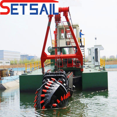 Fada Gearbox Ηλεκτρική ισχύς κινητήρα Υδραυλικός κόπτης Suction Dredger με υποβρύχια αντλία