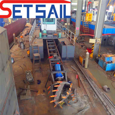 200 kW Βοηθητικός κινητήρας Power Cutter Suction Dredger για πλήρη ροή νερού 2000m3 Αμμουδιά ποταμού