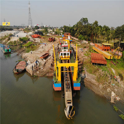 Η αντλία λυμάτων Shijiazhuang χρησιμοποιείται σε 39m Cutter Suction Dredger για έργο εκσκαφής