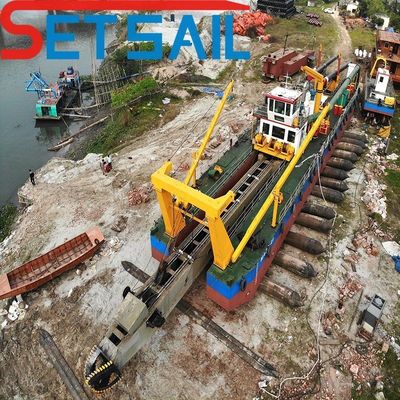 360000.000kg Πακέτο Ακαθάριστο βάρος κινητήρας ντίζελ αντλία λάσπης κοπτήρας αναρρόφηση αποβρύχων για άμμο