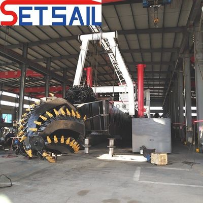 16 ιντσών Cutter Suction Dredger με άγκυρο Boom ρεύμα νερού 2500 κυβικά μέτρα τύπου ισχύος ντίζελ