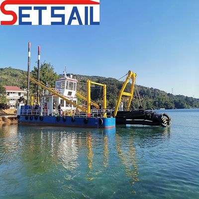 16 ιντσών Cutter Suction Dredger με άγκυρο Boom ρεύμα νερού 2500 κυβικά μέτρα τύπου ισχύος ντίζελ