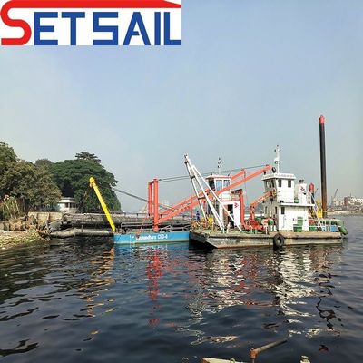 16 ιντσών Cutter Suction Dredger με άγκυρο Boom ρεύμα νερού 2500 κυβικά μέτρα τύπου ισχύος ντίζελ