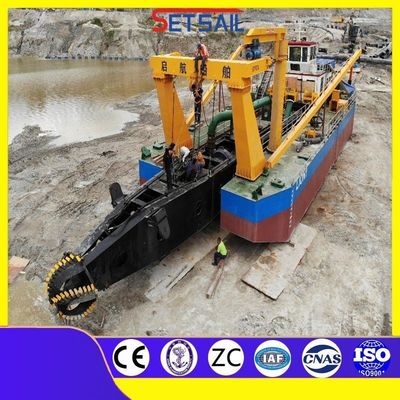 Siemens PLC Cutter Head Cutter Suction Dredger με μετρητή ροής τύπου ισχύος ντίζελ