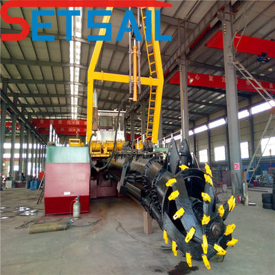 Συνολικό βάρος 28-1000t Siemens PLC Cutter Suction Sand Dredging Machine με άγκυρο άγκυρο