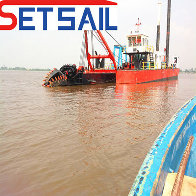 Υδραυλικός κουμπί κόψιμο Suction Dredger Μηχανήματα με άγκυρα Boom σε προσιτή τιμή