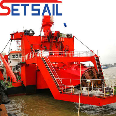 Υδραυλικός κουμπί κόψιμο Suction Dredger Μηχανήματα με άγκυρα Boom σε προσιτή τιμή