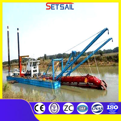 12 ιντσών τρύπα τύπου Cutter Suction Dredger με άγκυρο Boom Δια βίου μετά την πώληση