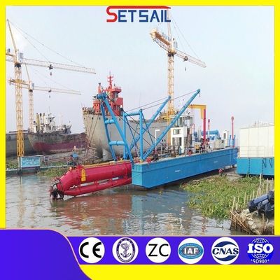 12 ιντσών τρύπα τύπου Cutter Suction Dredger με άγκυρο Boom Δια βίου μετά την πώληση