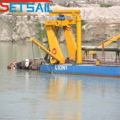 Δύναμη κεφαλής κοπτήρα 108kw κινητήρας ντίζελ 12 ιντσών κοπτήρα αναρρόφηση αποβρύχων με Siemens PLC