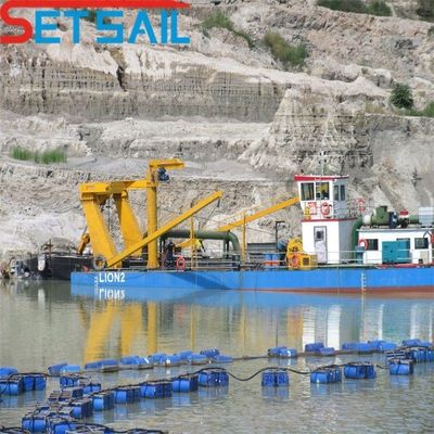Δύναμη κεφαλής κοπτήρα 108kw κινητήρας ντίζελ 12 ιντσών κοπτήρα αναρρόφηση αποβρύχων με Siemens PLC