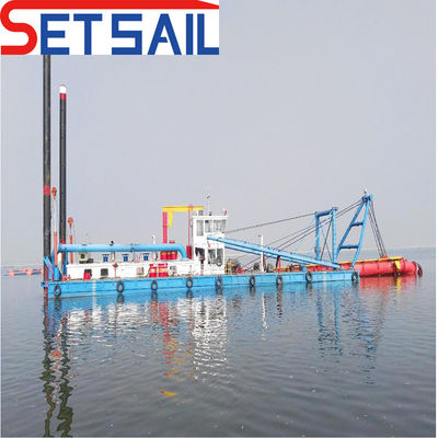 Πιο υψηλής απόδοσης Cater Diesel Cutter Suction Mud Dredger με Anchor Boom