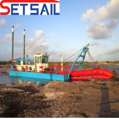 Πιο υψηλής απόδοσης Cater Diesel Cutter Suction Mud Dredger με Anchor Boom
