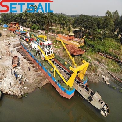 10 ίντσες κόπτης αναρρόφηση Silt Dredger με 8 μέτρα βάθος αναρρίχησης και Rexroth υδραυλική