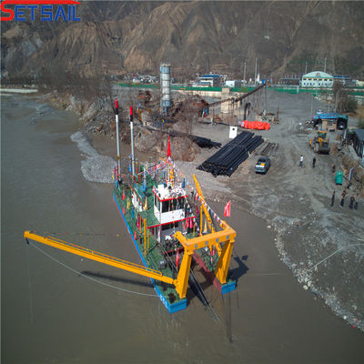 Υδραυλικό σύστημα πιστοποιημένο CE 10inch Cutter Suction Dredger για συνολικό μήκος 31,1 μέτρα