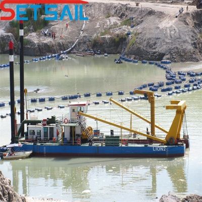 10 ίντσες κόπτης αναρρόφηση άμμου Dredger Δύο κόπτης κεφαλή για υψηλής χωρητικότητας άμμο Dredging