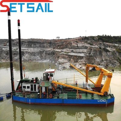 160m3-4000m3 χωρητικότητα Υδραυλικός διακόπτης ελέγχου Suction Dredger με υποβρύχια αντλία άμμου