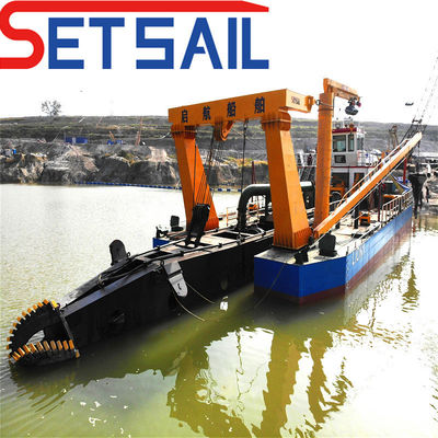 QHCSD-227 Πλήρης υδραυλική Spud Carriage Cutter Suction Dredger με εξατομικευμένο αίτημα