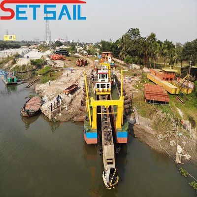 ΗΠΑ Cumins 160kw Diesel Engine 6 Inch Cutter Suction Dredger για την προώθηση της αμμουδιάς του ποταμού