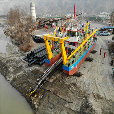 6 ιντσών κόπτης Suction Dredger με Siemens PLC και 8 Head Rexroth υδραυλικά 39 μέτρα