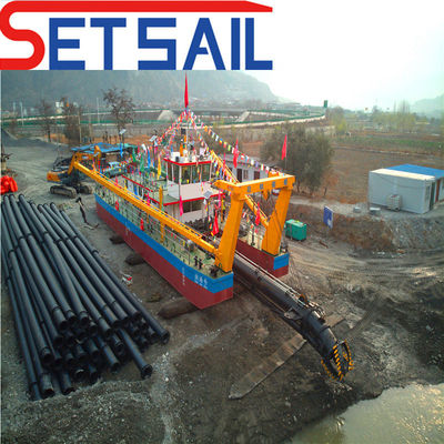 Υδραυλική κόπτρα Suction Dredger με εξατομικευμένο σχεδιασμό και κινητήρα ντίζελ