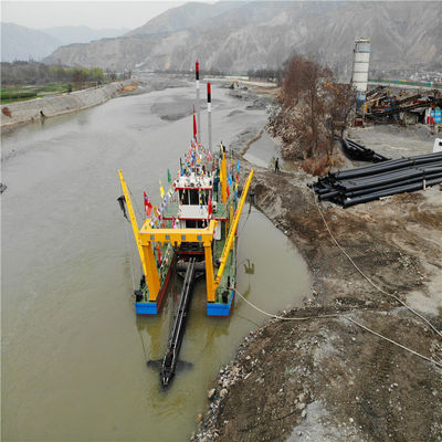 Προσαρμογή αντλία λάσπης 6 ίντσες κόπτης Suction Dredger με Booster Σταθμό και το σχεδιασμό
