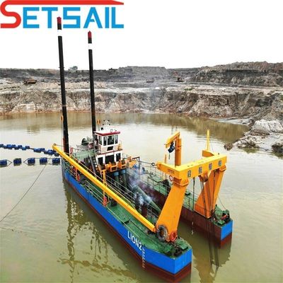 6 ιντσών στερεή αντλία κόπτης Suction Dredger με 450m3 ροή νερού και 3,2 μέτρα συνολικό πλάτος