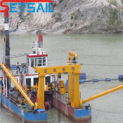 6 ιντσών στερεή αντλία κόπτης Suction Dredger με 450m3 ροή νερού και 3,2 μέτρα συνολικό πλάτος