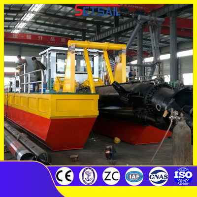 Κατασκευή 6 ιντσών κόπτης αναρρόφησης Silt Dredger για λίμνη άμμου Συνολικό πλάτος 3,2 μέτρα