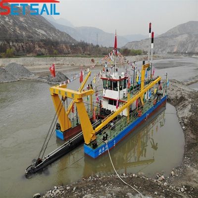 Ποτάμι και λίμνη Χρησιμοποιούμενο Fada Gerbox Cutter Suction Dredger 5m-15m Συνολικό πλάτος πώληση