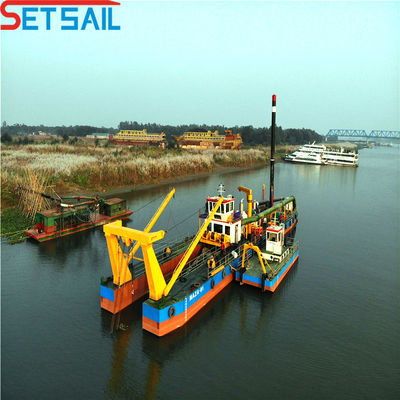 Ποτάμι και λίμνη Χρησιμοποιούμενο Fada Gerbox Cutter Suction Dredger 5m-15m Συνολικό πλάτος πώληση