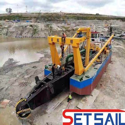 370 τ. 24 ιντσών ρεύμα νερού 5500 m3 κόπτης αναρρόφηση λάσπης εκσκαφή για ποτάμι συνολικό πλάτος 10,2 m