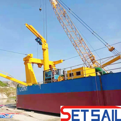370 τ. 24 ιντσών ρεύμα νερού 5500 m3 κόπτης αναρρόφηση λάσπης εκσκαφή για ποτάμι συνολικό πλάτος 10,2 m