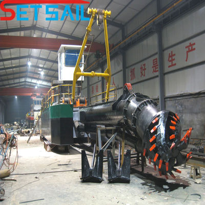 Υδραυλικός κανάλι Port Dredging Cutter Suction Dredger με υλικό σωλήνα άμμου HDPE