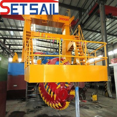 26 ιντσών Lake Cutter Suction Dredger που τροφοδοτείται από κινητήρα ντίζελ χωρητικότητα γης 1800m3