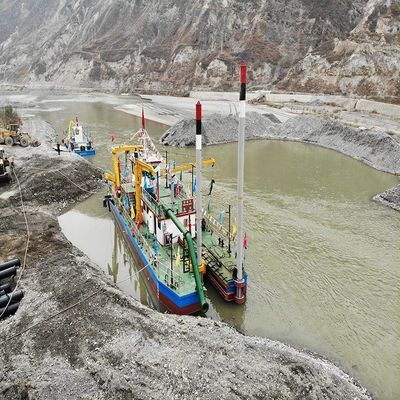28 ιντσών κόπτης αναρρόφηση βρύση για 2200m απόσταση εκφόρτωσης και Cummins 1000kw κινητήρα