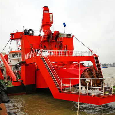 Υδροκυκλώνας Cutter Suction Dredger με Cummins κινητήρα ντίζελ και 7000m3 ροή νερού