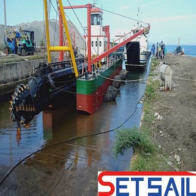 Τύπος κυκλώνα Υδροκυκλώνας QHCSD-185 Υδραυλική άγκυρα βουμ 32inch Cutter Suction Dredger