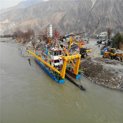 32 ιντσών Cutter Suction Dredger με Cummins Harbor Generator 103kw και 7500m3 ροή νερού