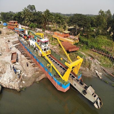 Πλήρης πληρωμή 39-65m Ντίζελ κινητήρα κόπτης αναρρόφηση χωματόβιο πλοίο με σύστημα Mornitoring
