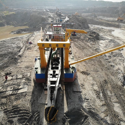 Weichai Diesel Engine 32inch Cutter Suction Dredger με μέγιστο βάθος εκσκαφής 18m