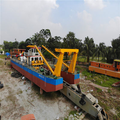 Cummins 1950kw Κεντρικός κινητήρας CTS Slot τύπου 26inch Cutter Suction Dredger για βυθοκόπηση